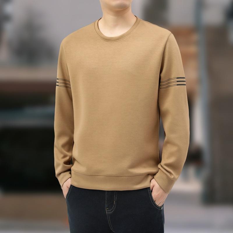 Vīriešu lielizmēra kapuci, kokvilnas T-krekls ar garām piedurknēm, apakškrekls ar apaļu kaklu, ikdienas tops