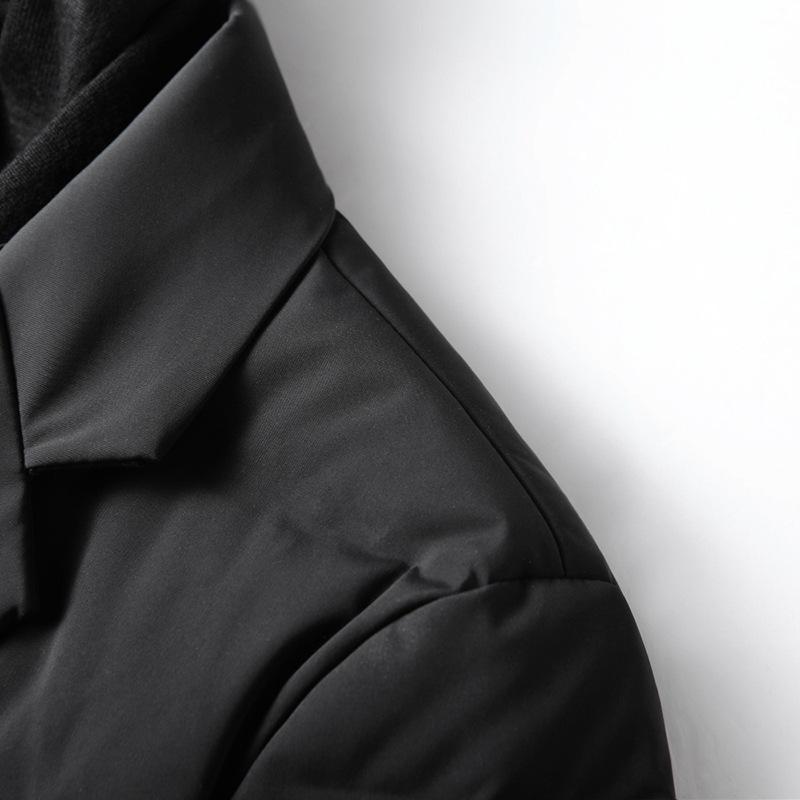 Men's Down Jacket Autumn and Winter Medium and Long Casual 90 White Duck Down Youth Scarf Collar Trench Coat Version Down Jacket
