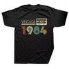 Men Women Cotton T Shirt 1984 40th 40 Years Old Limited Edition Vintage Birthday Anniversary T-shirts Gift Short Sleeve Tee Tops