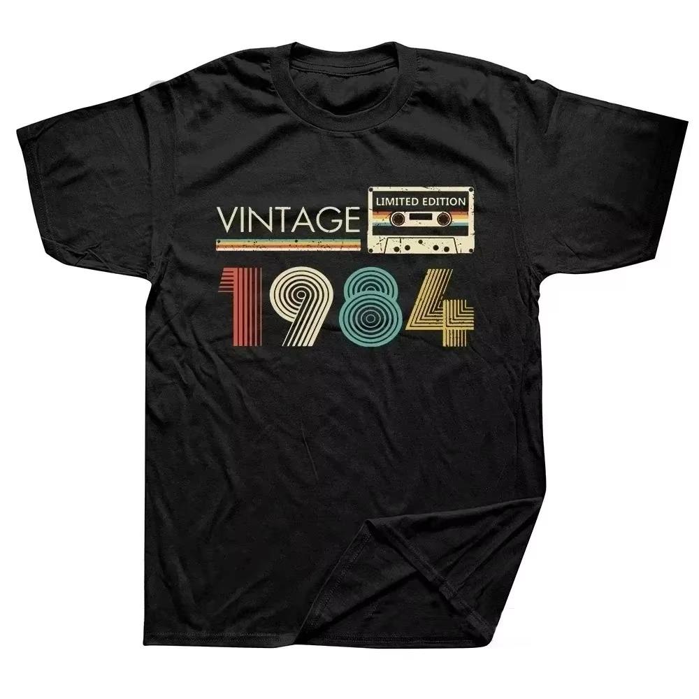 Men Women Cotton T Shirt 1984 40th 40 Years Old Limited Edition Vintage Birthday Anniversary T-shirts Gift Short Sleeve Tee Tops