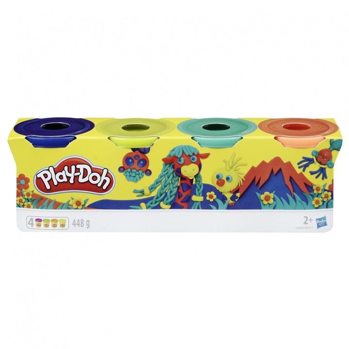 Zestaw Ciastolina Play-Doh Masa Plastyczna 4 Tuby 448G