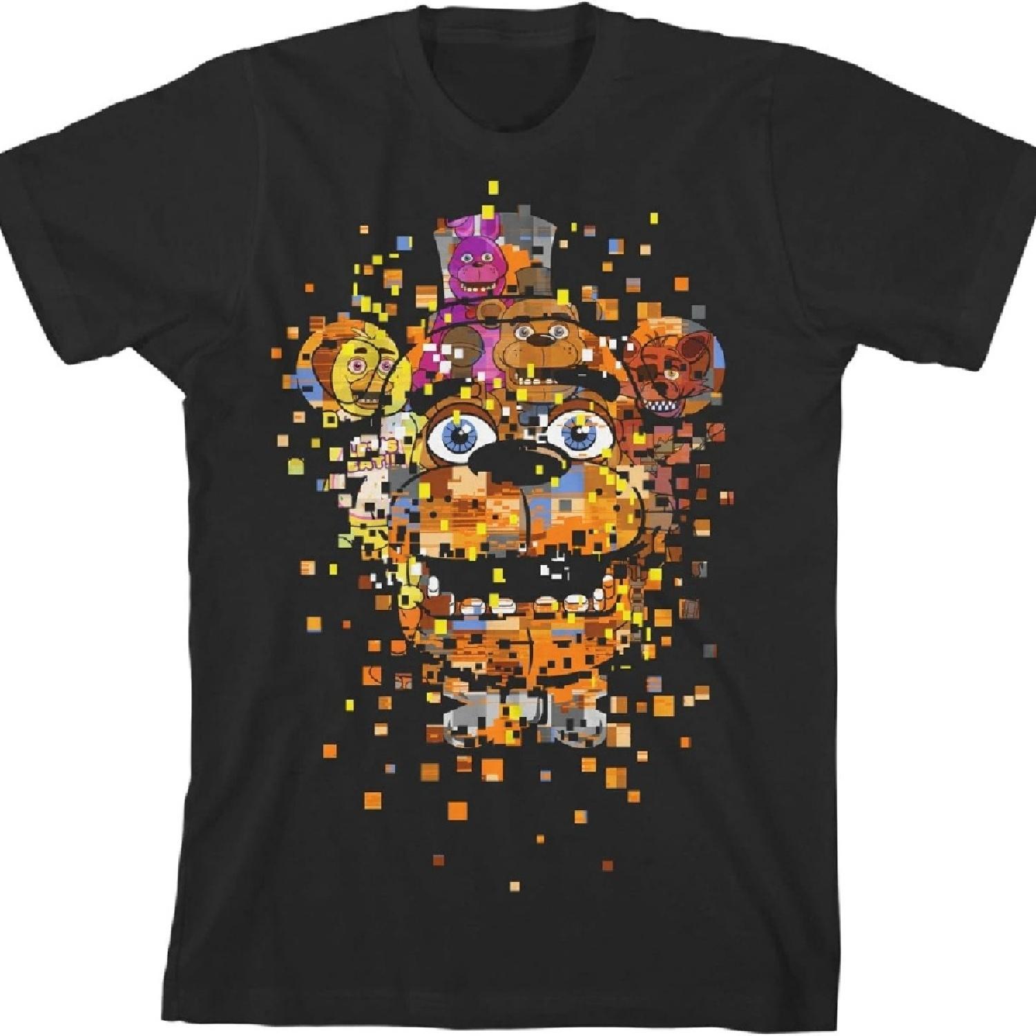 

Five Nights at Freddy s Футболка чорна з Фредді Фазбер ведмедем, що розпадається, для хлопчика M чорний
