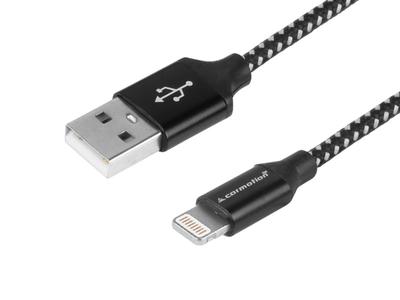 Nabíjecí a synchronizační kabel, 300 cm, opletený mikrovláknem, USB > Lightning