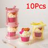 10PCS/Pack Thick Simple Environmentally Friendly Gift Water Resistance Birthday Parties PET Fruit Decoration 10x10x11cm/Single