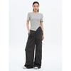 Glossy Semi-Wide Pants Ash