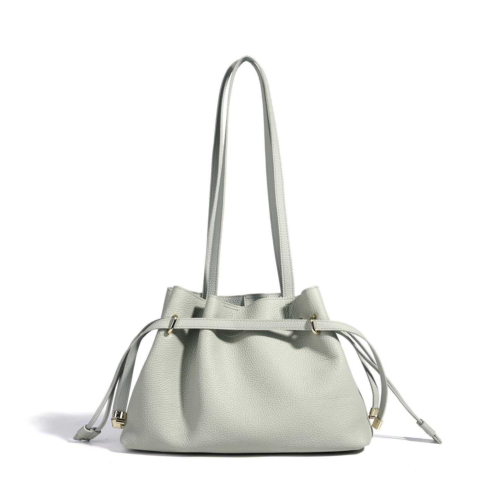 

Genuine Leather Women s Shoulder Bag Luxury Soft Real Cowhide Hobo Bag Retro Design Female Tote Bag Casual Crossbody Handbag чай зелений колір