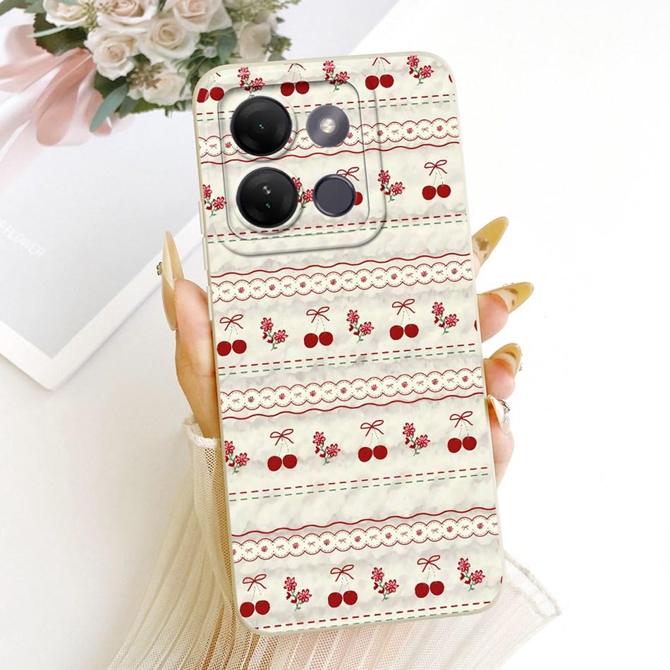 For Infinix Smart 7 HD / Smart7 Plus Cute Cat Flower Cartoon Phone Case For Infinix Smart 7HD 7Plus Soft Silicone Covers Bumpers