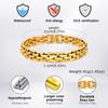 Stylish Strap Chain Bracelets for Men Boys,Waterproof Stainless Steel Thick Chain Wristband,Father's Day Husband Dad Gift