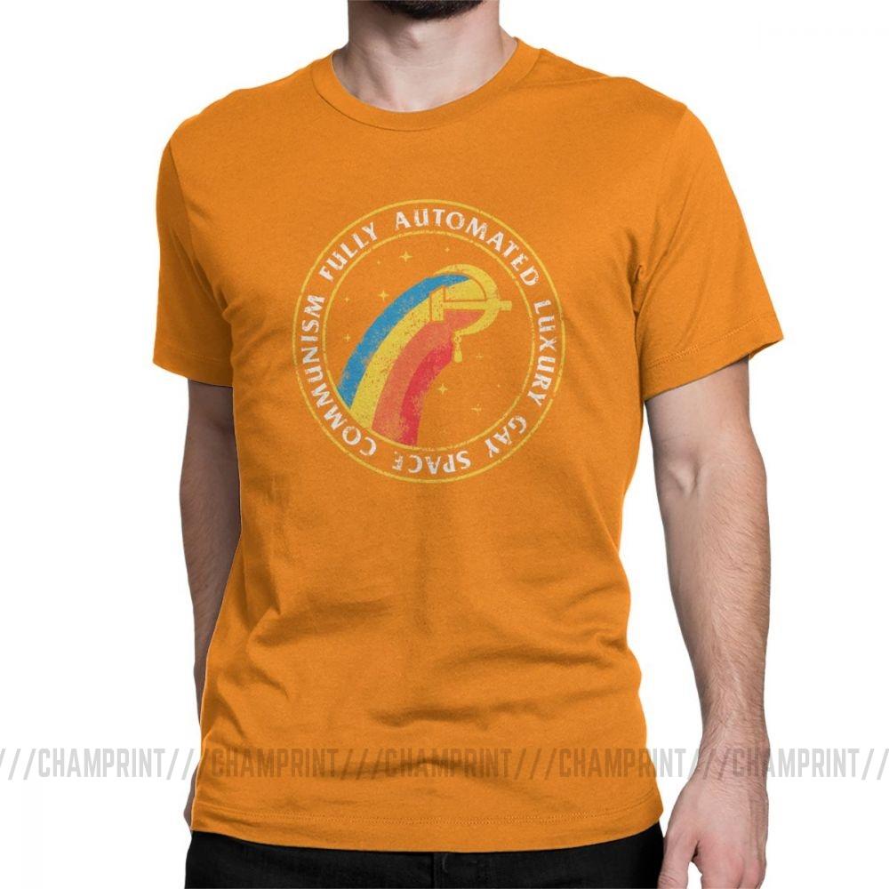 Fully Automated Luxury Gay Space Men S T Shirt Communism Marxism Socialism T Shirts Cccp Ussr