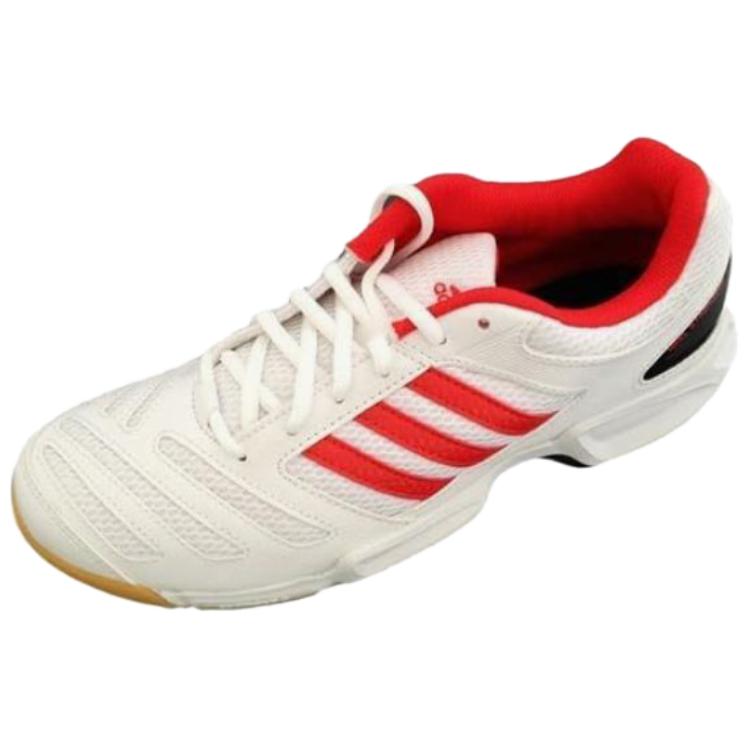 Adidas Bt Feather Team Comfortable Simple Shock Absorption Durable Low-Top Badminton Shoes Unisex Shoes Red White G97860