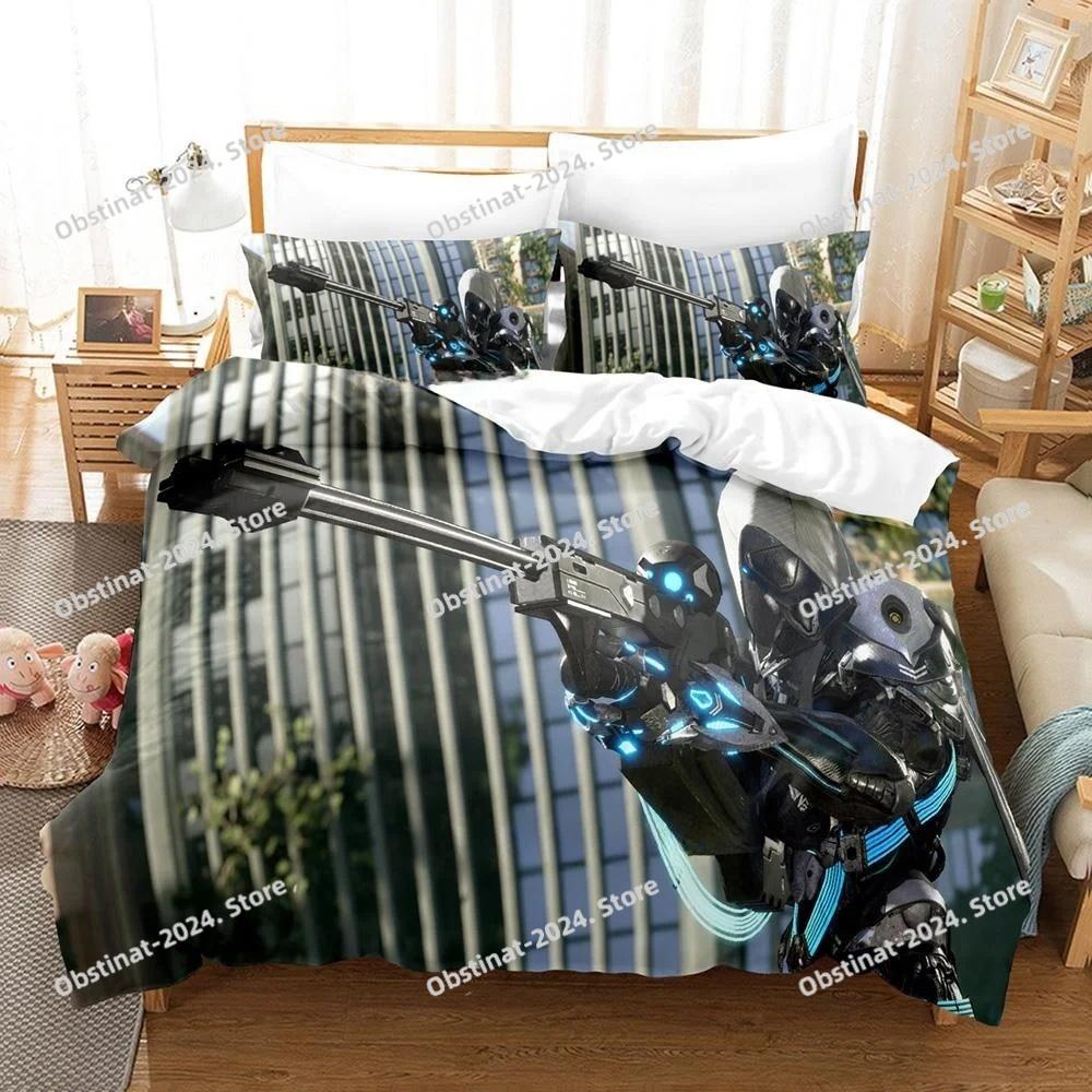 Game Exoprimal Bedding Set Printed Duvet Cover Sheet Pillowcase Bed Soft Quilt Cover Full Queen King Size 3D Anime Bed Sheet Set