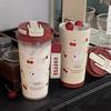 Leak-proof Water Cup 550ml Coffee Cup Portable Water Bottle  Student