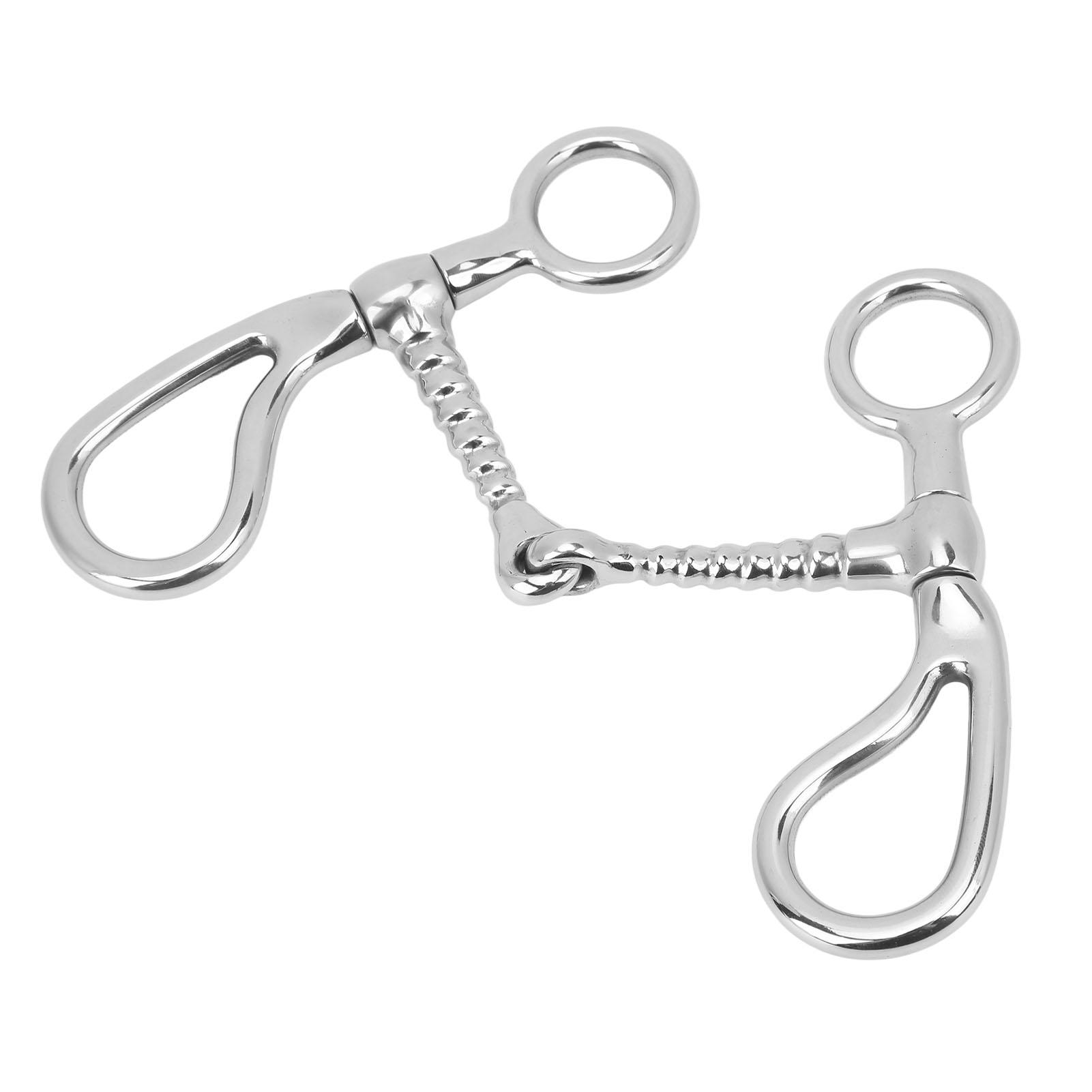

125mm Horse Snaffle Bit Stainless Steel O Ring Horse Mouth Bit Anti Biting Loose Ring Snaffle for Horse Farm