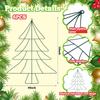 Space Saving Iron Frame Christmas Tree Decoration Iron Christmas Hanging Tree Designs For Yard Balcony Indoor