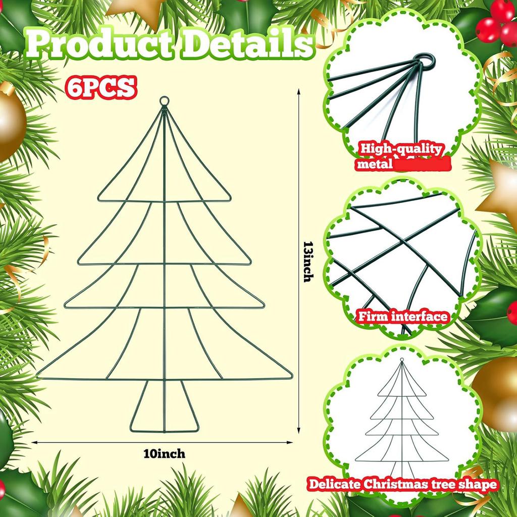 Space Saving Iron Frame Christmas Tree Decoration Iron Christmas Hanging Tree Designs For Yard Balcony Indoor