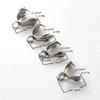20PCS Stainless Steel Pendant Pinch Bail Clip Clasp Melon Seeds Buckle Necklace Pendant Connector for Jewelry Findings Component