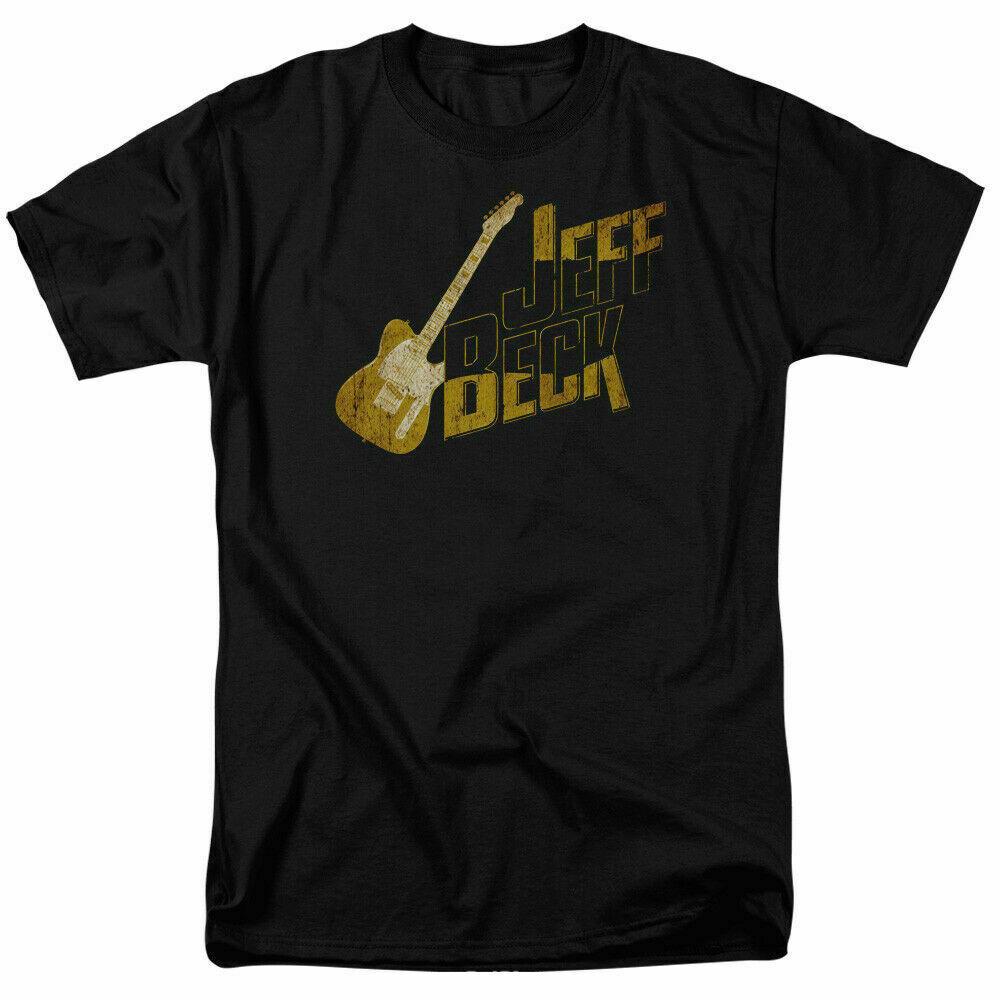 

26 Jeff Beck That Yellow Guitar T Shirt Licensed Rock N Roll Music Band Tee Black Unisex T-Shirt M