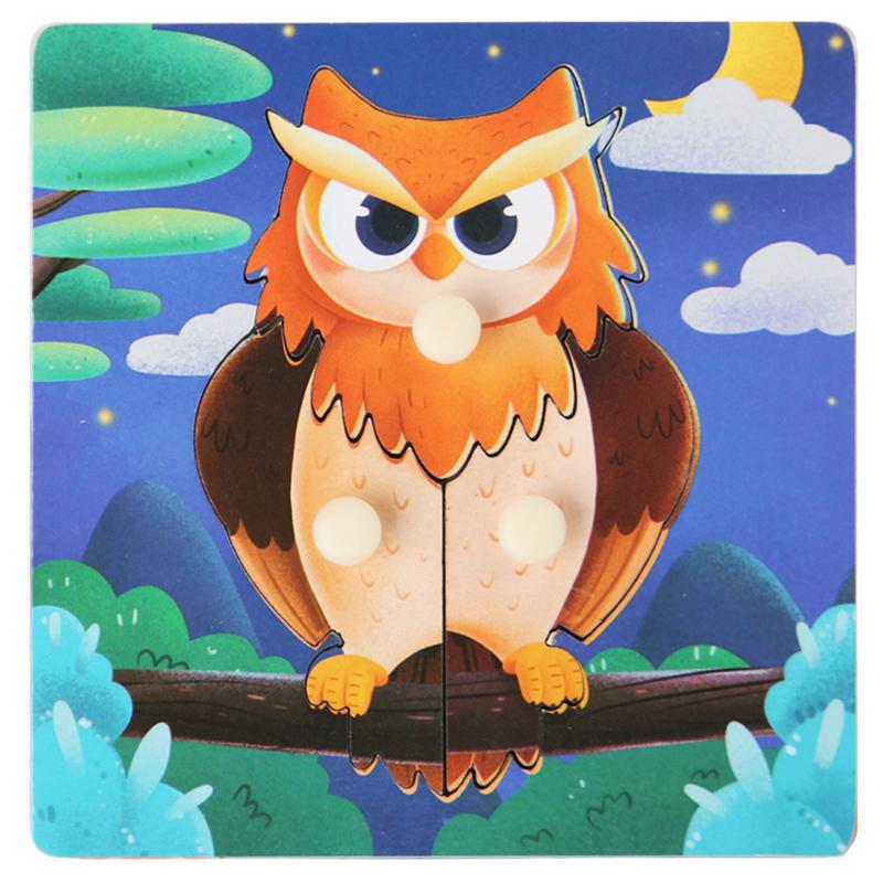 

Детские игрушки Монтессори Деревянные пазлы Детские игрушки Доска для захвата рукой Животные Познание Обучающие игрушки для детей 1-3 лет