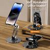360‑Degree Rotatable Tablet Stand Desktop Metal Supporting Bracket Online‑class Studying Lazy‑mode Video‑browsing Height‑lifting