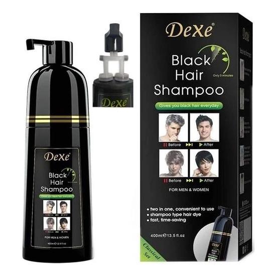 

2 в 1 Dexe Shampoo Care Set White Concealer Shampoo Blackening Shampoo