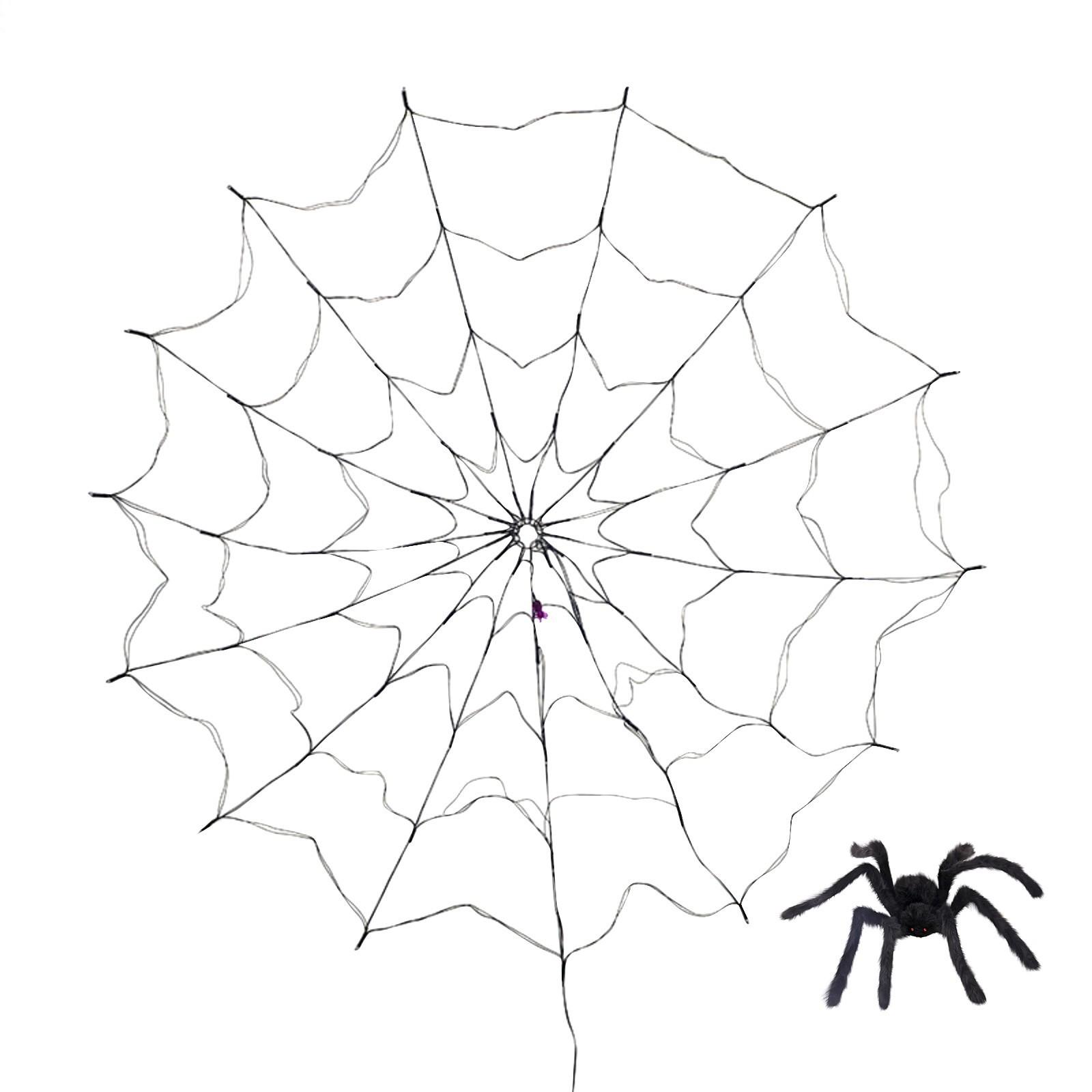 

USB-пульт дистанционного управления 70 светодиодов «Паук» и «Паутина» Свет для украшения Хэллоуина Свет атмосферы ужасов (С пауком) One Size фиолетовый