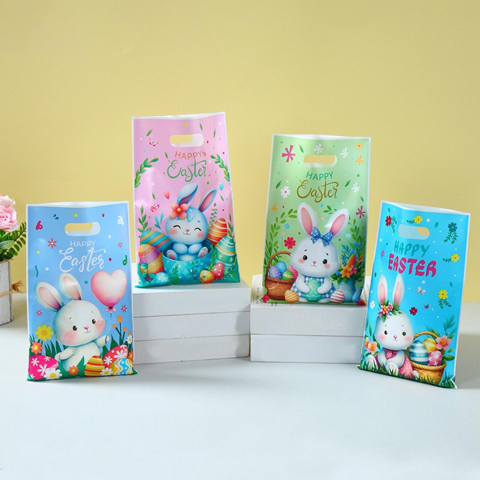 

Easter tote bags, bunny-shaped gift bags, egg bags, candy and snack bags, small tote bags One Size