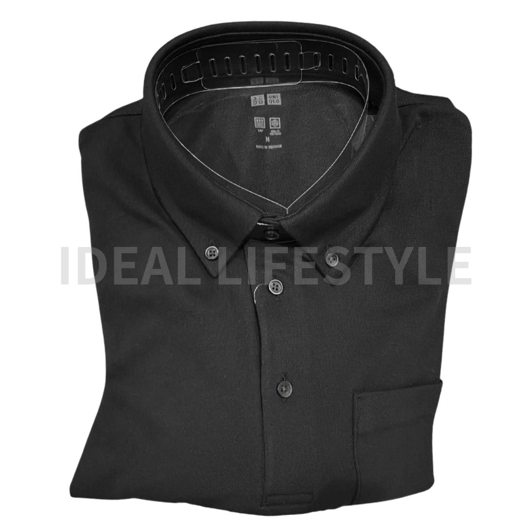 UNIQLO AIRism Cotton Pique Polo Shirt S-4XL Botton-Down Collared Men 477740 NWT M