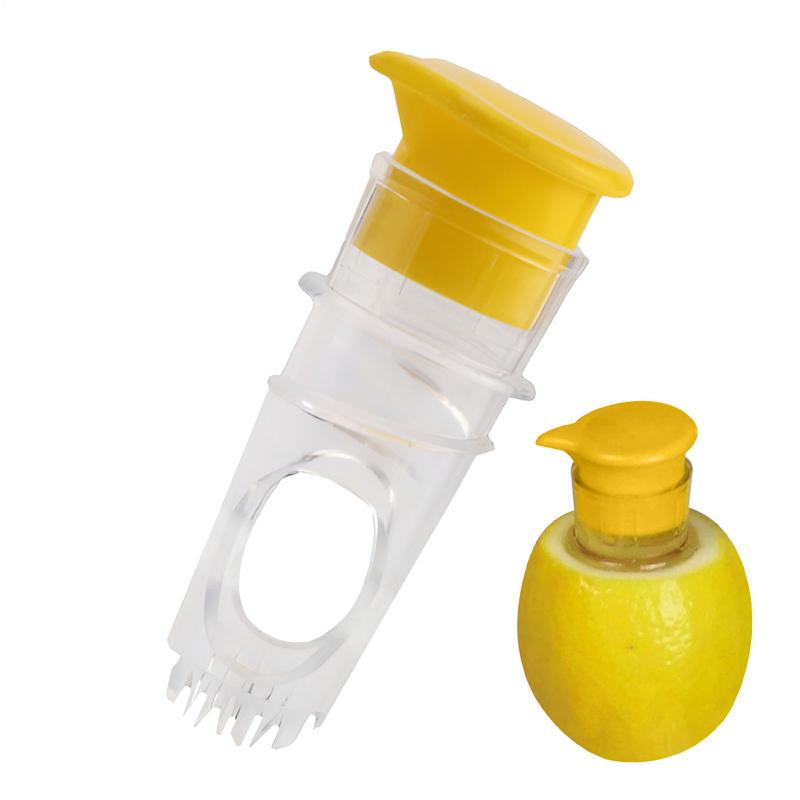 Lemon Press Squeezer Portable Manual Orange Juicer Hand Lemon Juicer Faucet Screw Top Lemon Juicer with Built-In Filter