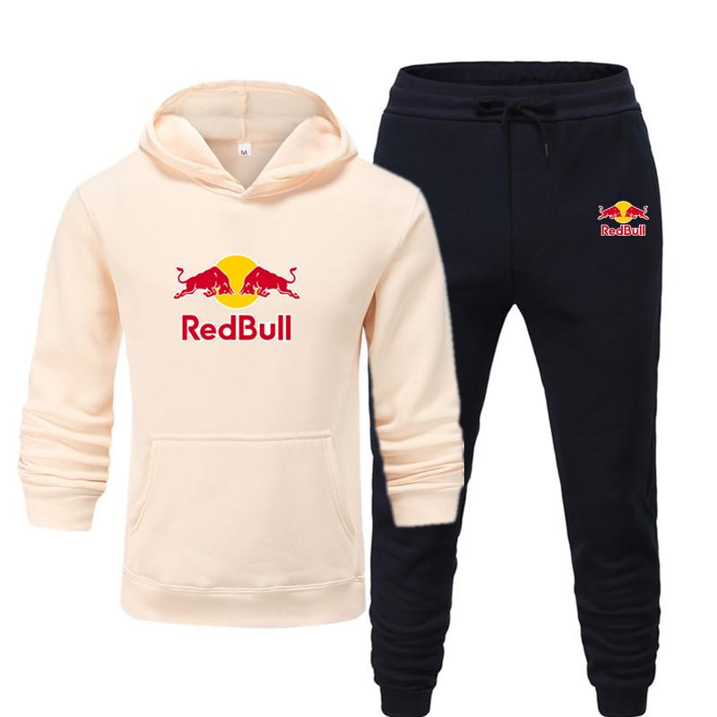 Red Bull Men/women Sportswear Sets Spring Autumn Brand Hooded Sweatshirt Casual Tracksuit Men 2 Piece Hoodies + Pants Men Clothing