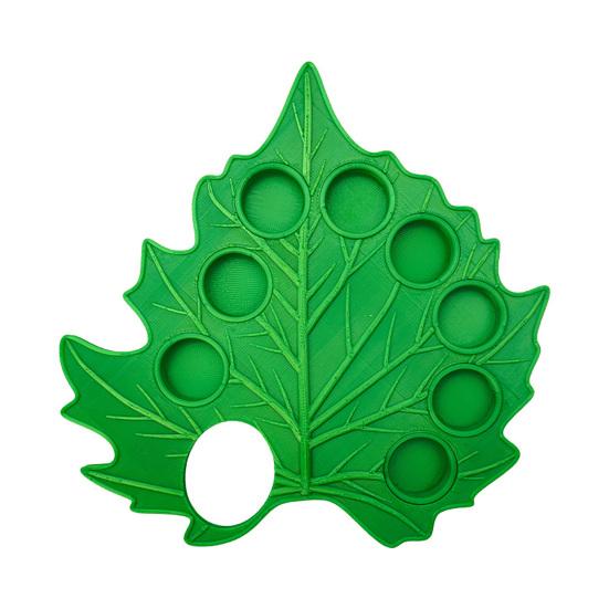 Plastic Leaf-Shaped Palette 8 Removable Well Paint Tray Palette with Thumb Hole for Acrylic Oil Watercolor Painting