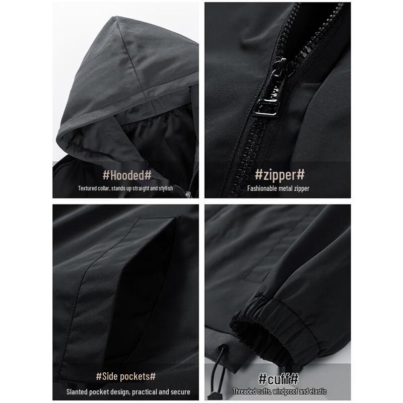 Wassup Sohot Men's Casual Hooded Baseball Jacket
