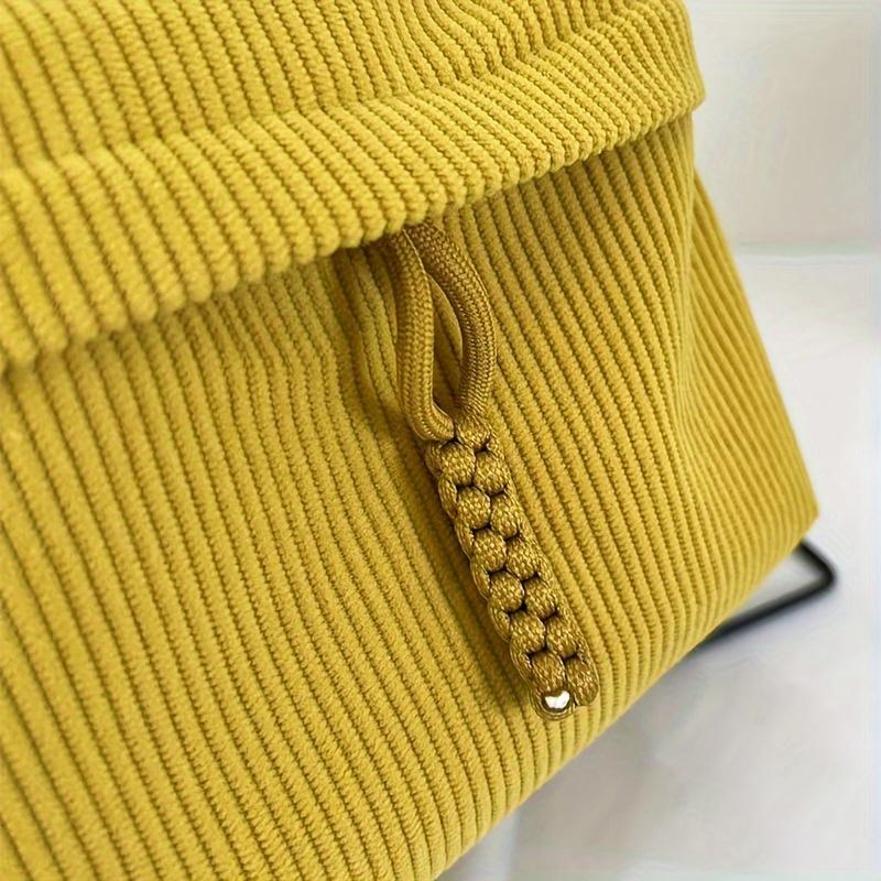 Corduroy Small Backpack  Casual Travel Backpack  Simple Fashion Backpack