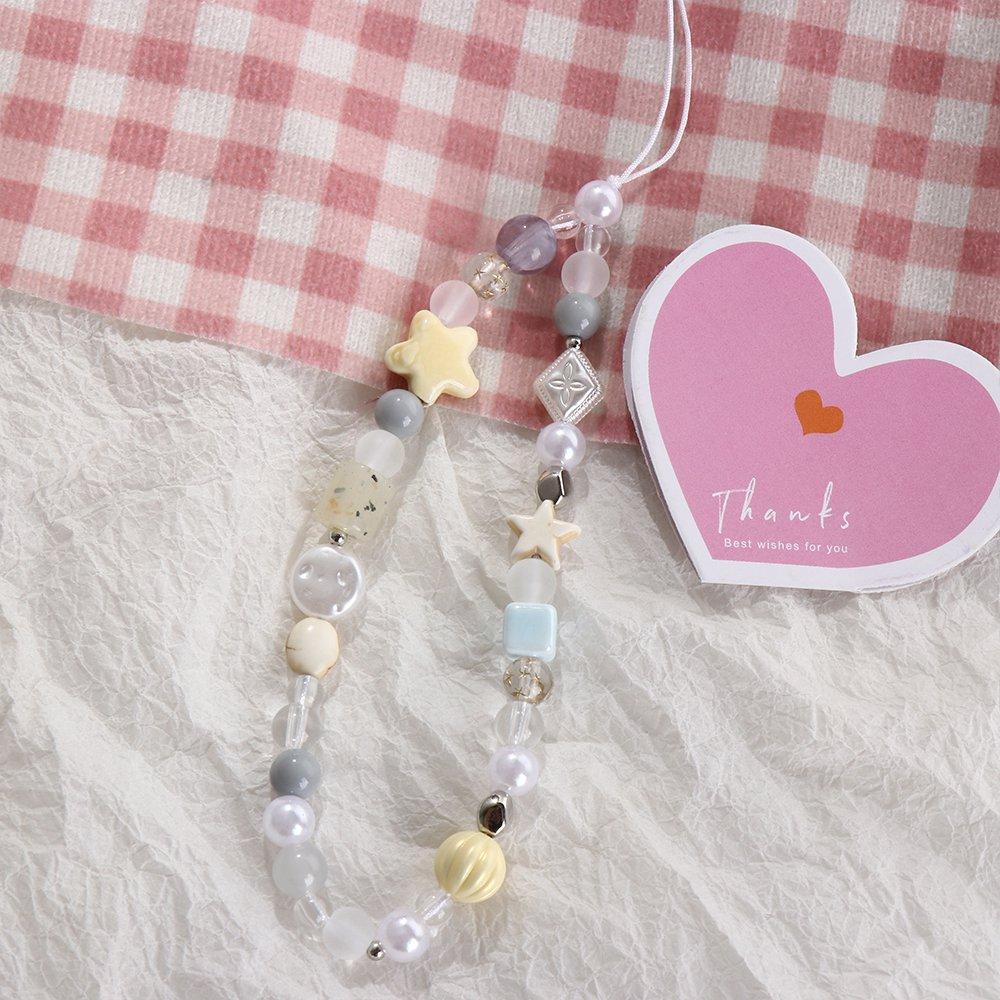 Phone Charms Phone Strap Hanging Cord Mobile Lanyard Beaded Phone Chain  Phone Pendant