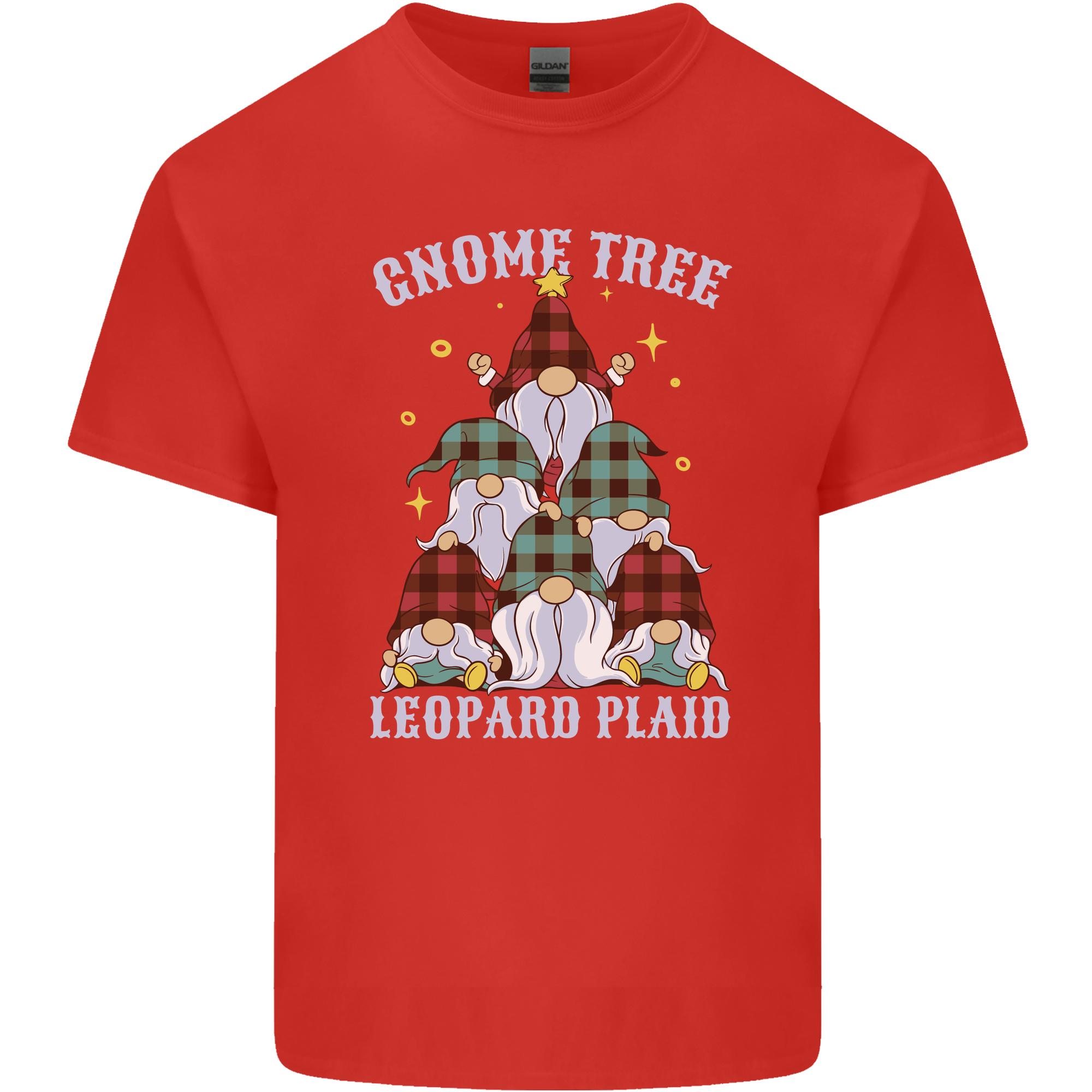 Christmas Gnome Tree Funny Xmas Plaid Tartan Unisexs Light Cotton TShirt S