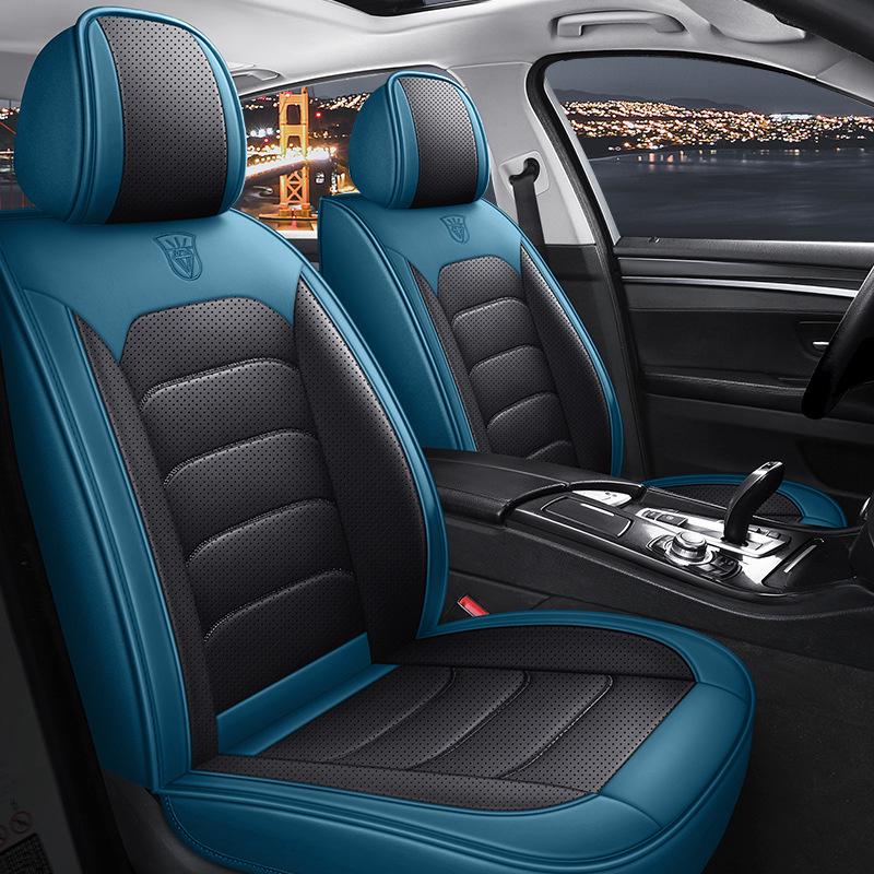 Nappa Leather Full Coverage Car Seat Cover - Five-Seat Cushion for All Seasons