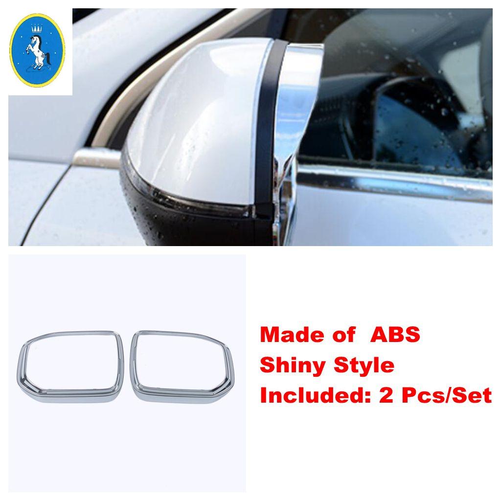 Auto Rearview Mirror Cap Rain Shade Rainproof Mirror Eyebrow Frame Decoration Cover Trim ABS Accessories For HAVAL H3 2024 2025
