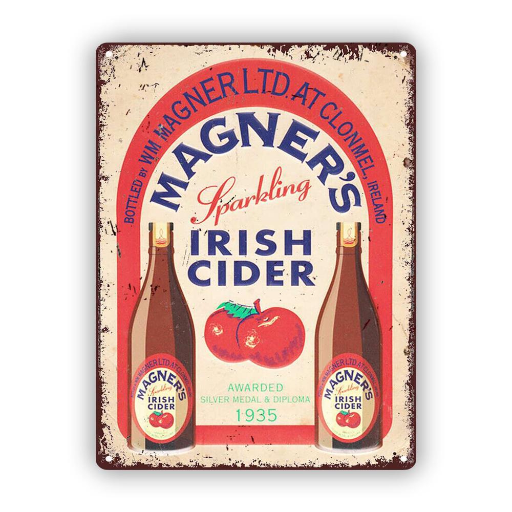 

Vintage Magners Irish Cider Metal Sign 1935 Award Winning Design Rustic Wall Art for Bars Living Room Bedroom Decor Cel aluminum 20x30cm
