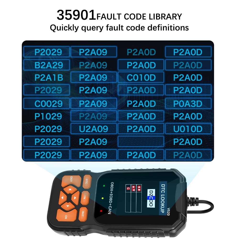 Auto Engine System Lifetime Free Professional OBD2 Scanner Car Diagnostic Tool Automotive DTC Lookup Code Reader Car Diagnostic Oxygen Sensor Test