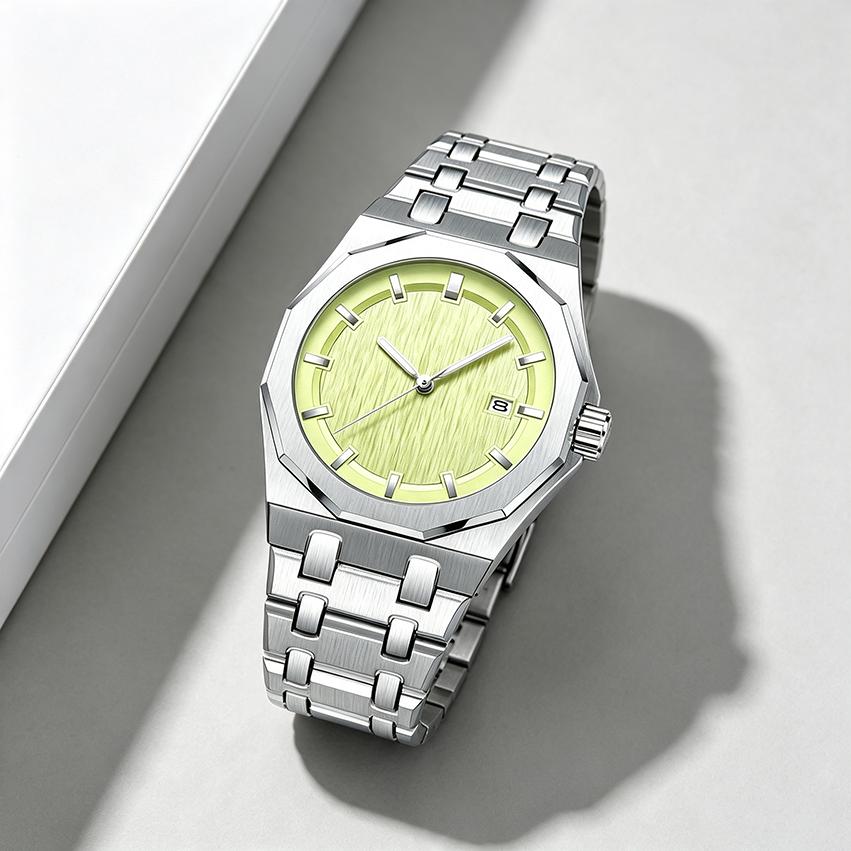 Fashion Luxury Men Wristwatch Waterproof Luminous Week Date Man Clock Stainless Steel Sports Men's Quartz Watches Reloj