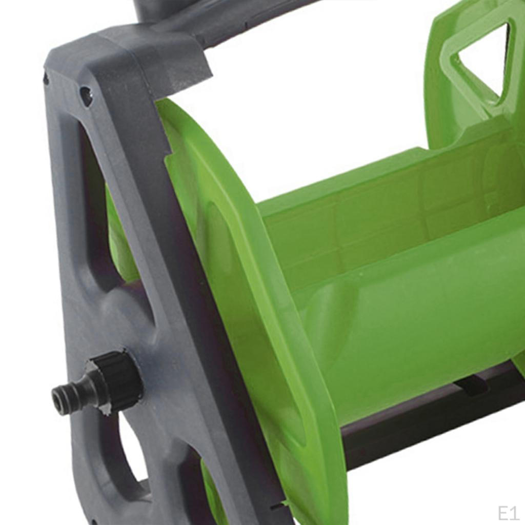 Wall Mount Water Hose Reel Storage Rack Versatile Winding Sturdy Gardening Tool Organizer