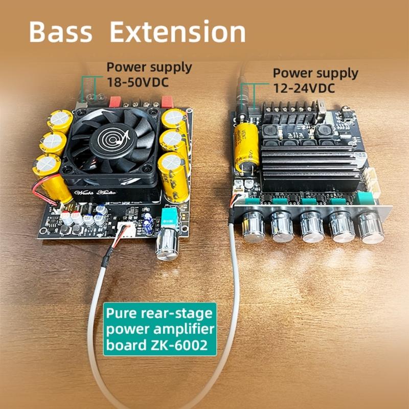 TB21PRO Upgraded 2.1 Channel Wirelsss-Compatible Amplifiers Board With Bass Speaker And Plastic Case