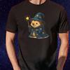 T-Shirt Herren Zauberer Igel Motiv Baumwolle Größe S Bis 5XL