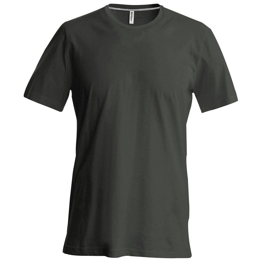 Kariban Mens Slim Fit Short Sleeve Crew Neck T-Shirt