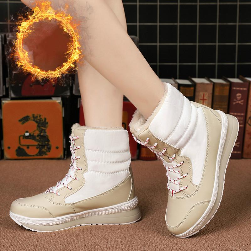 Moda de invierno Botas de nieve de felpar y espesar zapatos de algodón  térmico de gran tamaño para mujer comprar a buen precio — entrega gratuita,  reseñas reales con fotos — Joom