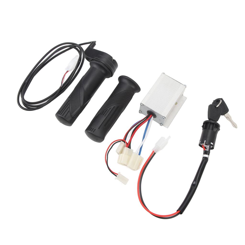 12V 250W Bike Controller Kit Twist Throttle Grip Ignition Switch Accurate Control Versatile Bike Part for Electric