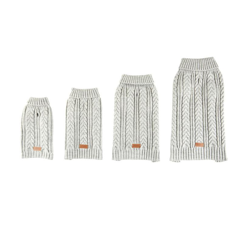 Christmas Hot Sell Fashion Pet Sweater Winter Pet Dog Knit Sweaters Dog Clothes Sweater (Gray,S) серый