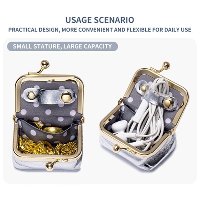 Genuine Leather Jewelry Organiser Compact Design For Rings Necklaces Earrings Soft Storage Pouch for Accessories