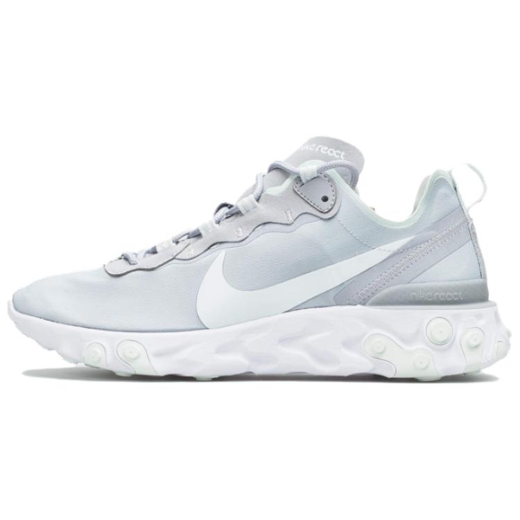 New Nike React Element 55 Wolf Grey Ghost Aqua Women's BQ2728-005
