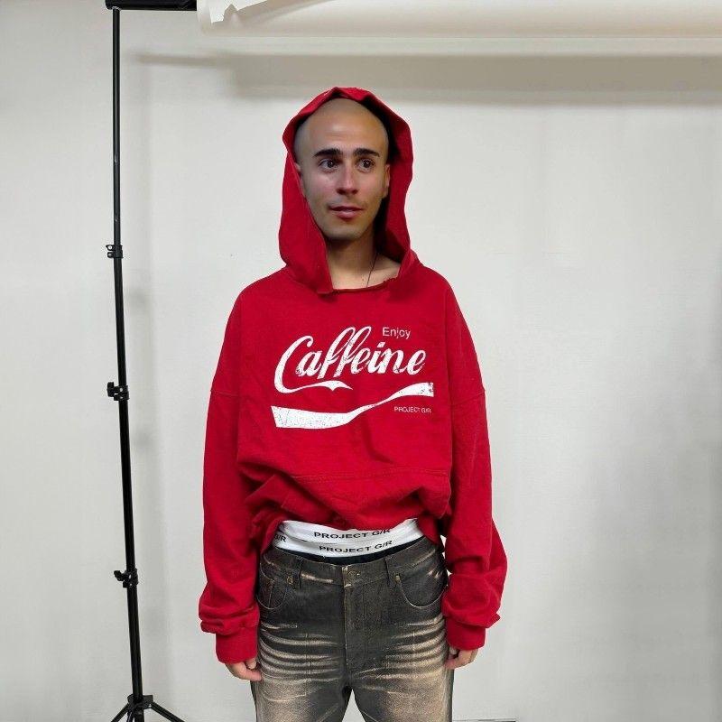 

Hidden Grailz Talk Brand Hoodie with a Unique Design That Breaks the Norm, Niche Trendy American Style for Men and Couples, Loose Fit Gra Red Hoodie 3 pieces