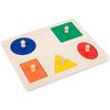 Montessori Geometric Shape Recognition Board - Wooden Toys for Early Education and Kindergarten